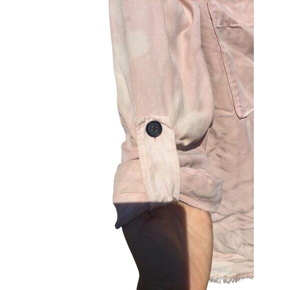 Zara Womens Lightweight Lyocell Jacket Size M Pink Premium Denim Collection NEW - Picture 7 of 9